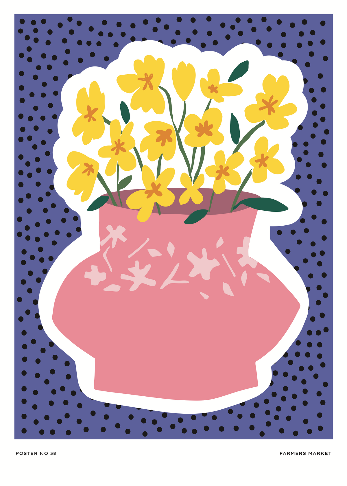Farmers Market Poster Baskı
