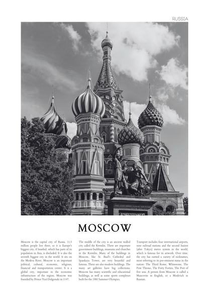 Moscow St. Basil's Cathedral – Poster Baskı