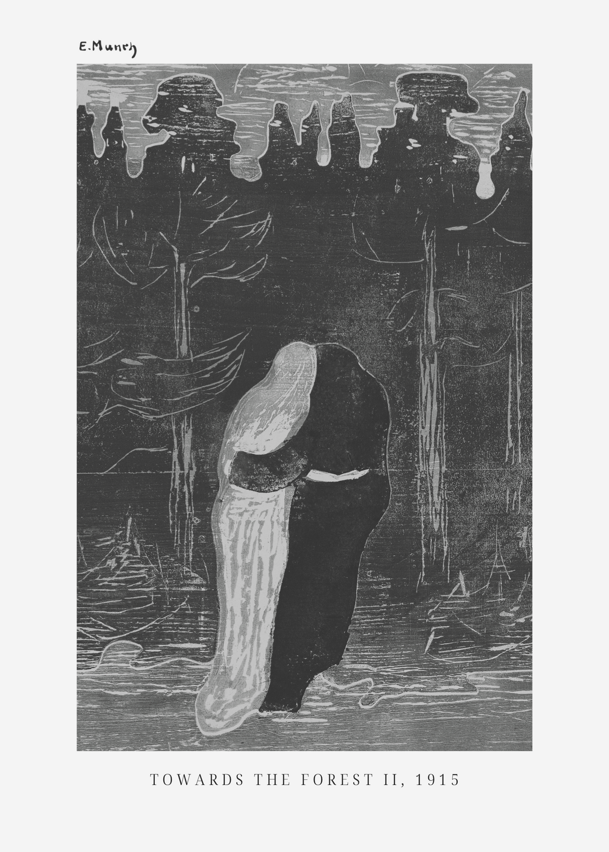 Edvard Munch – Towards the Forest II, 1915 Poster Baskı