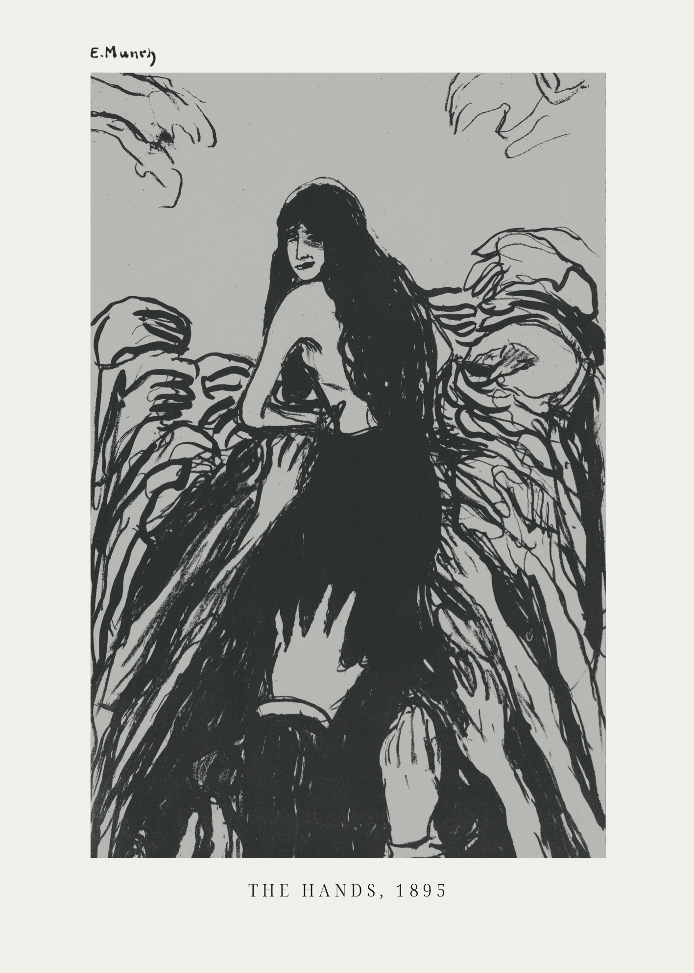 Edvard Munch – The Hands (1895) Poster