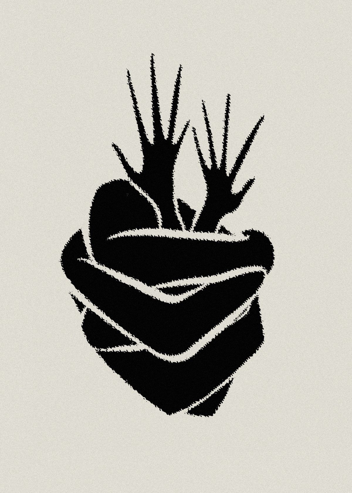Embrace Heart Poster Baskı