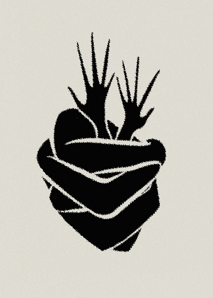 Embrace Heart Poster Baskı