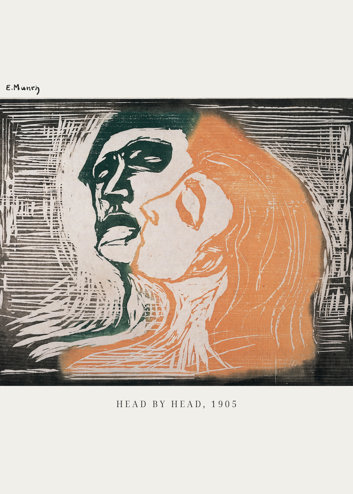 Head by Head 1905 Poster Baskı
