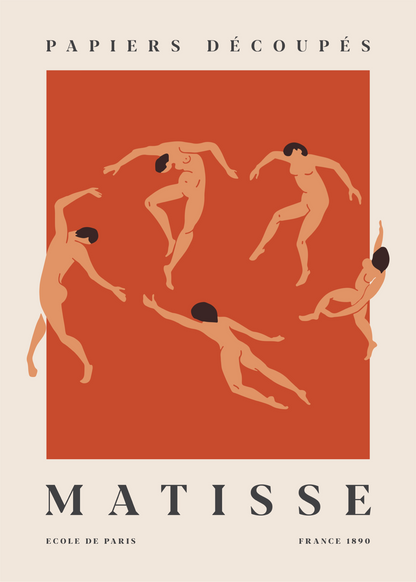 Danse en Papier – Matisse Poster Baskı