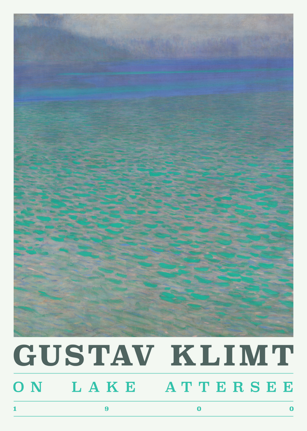 Gustav Klimt Attersee Gölü – Poster Baskı