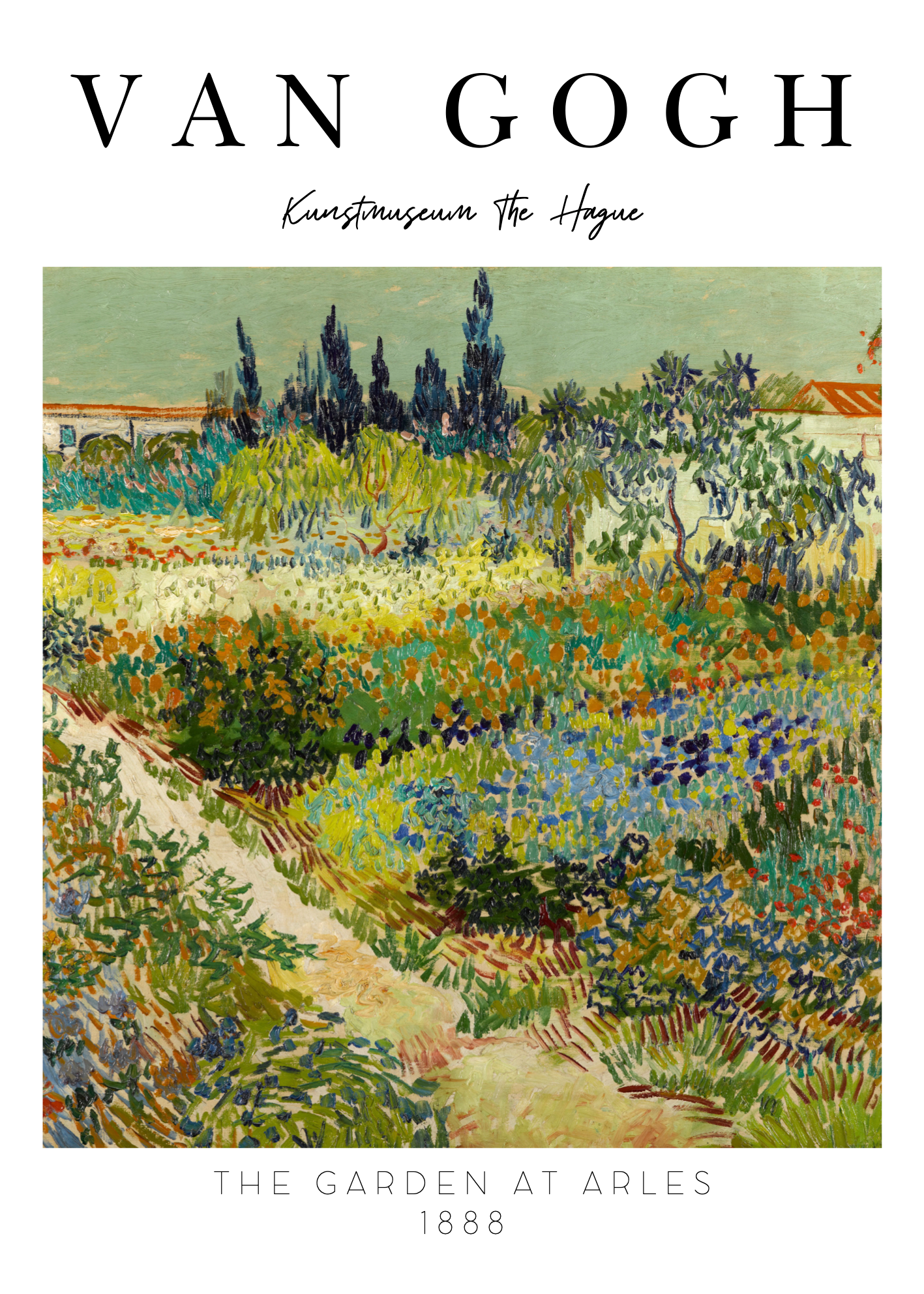 Vincent van Gogh – The Garden at Arles 1888 Poster Baskı