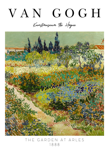 Vincent van Gogh – The Garden at Arles 1888 Poster Baskı