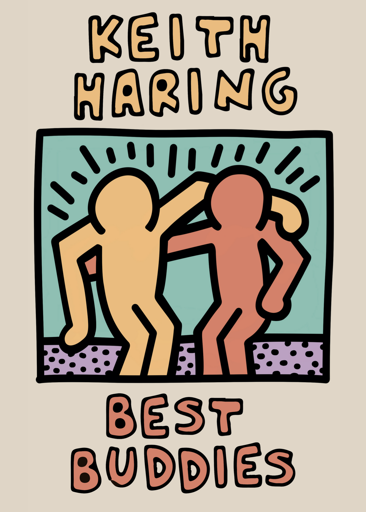 Keith Haring – Best Buddies Poster