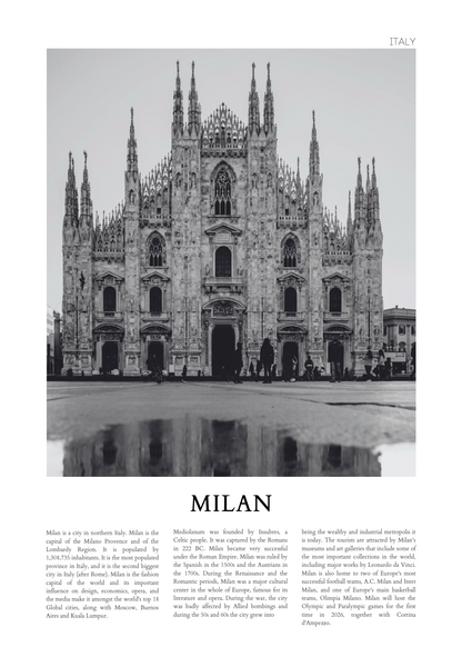 Milan Duomo di Milano – Poster Baskı