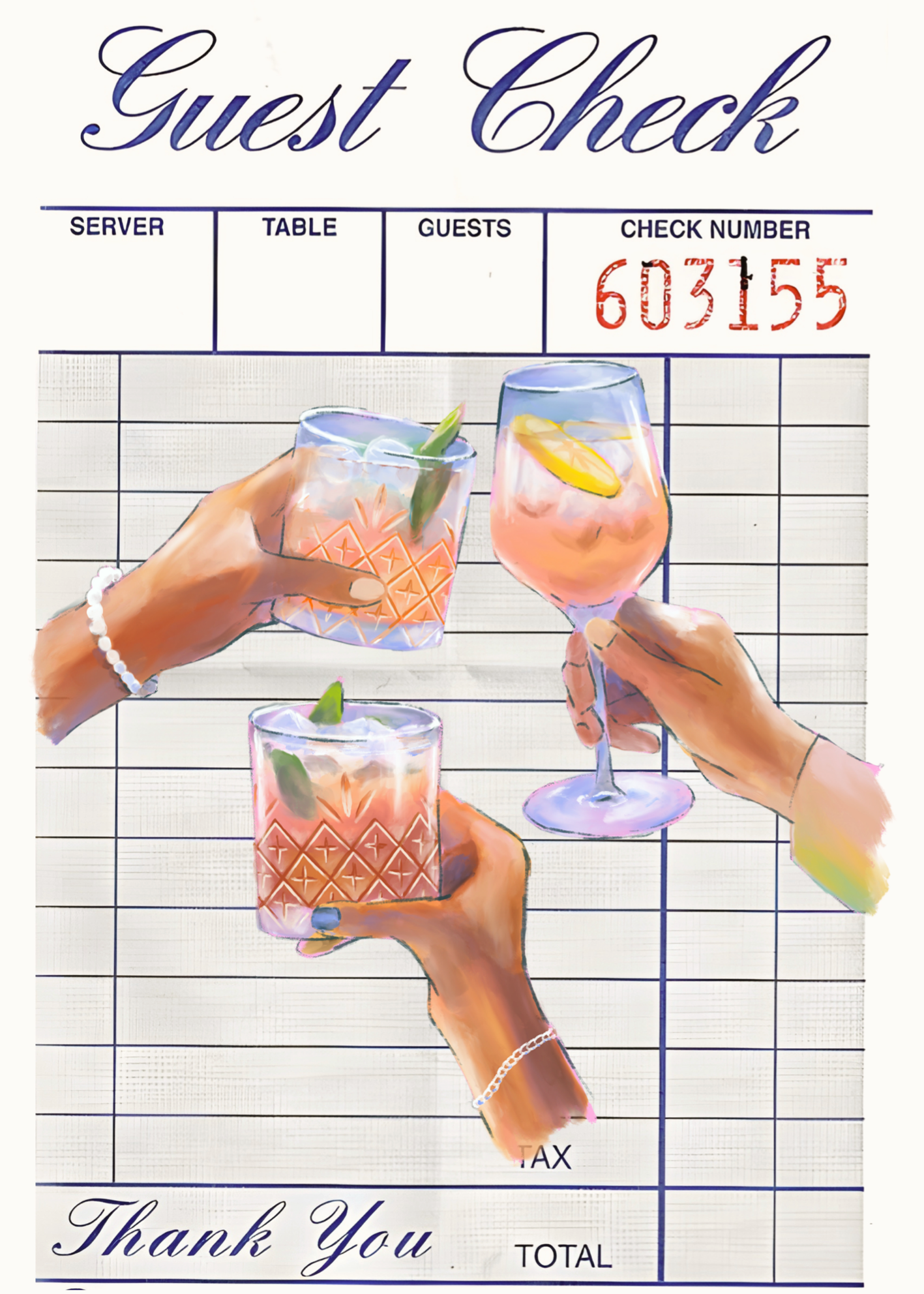 Cheers Cocktail Illustration Poster Baskı – Retro Bar Duvar Dekoru