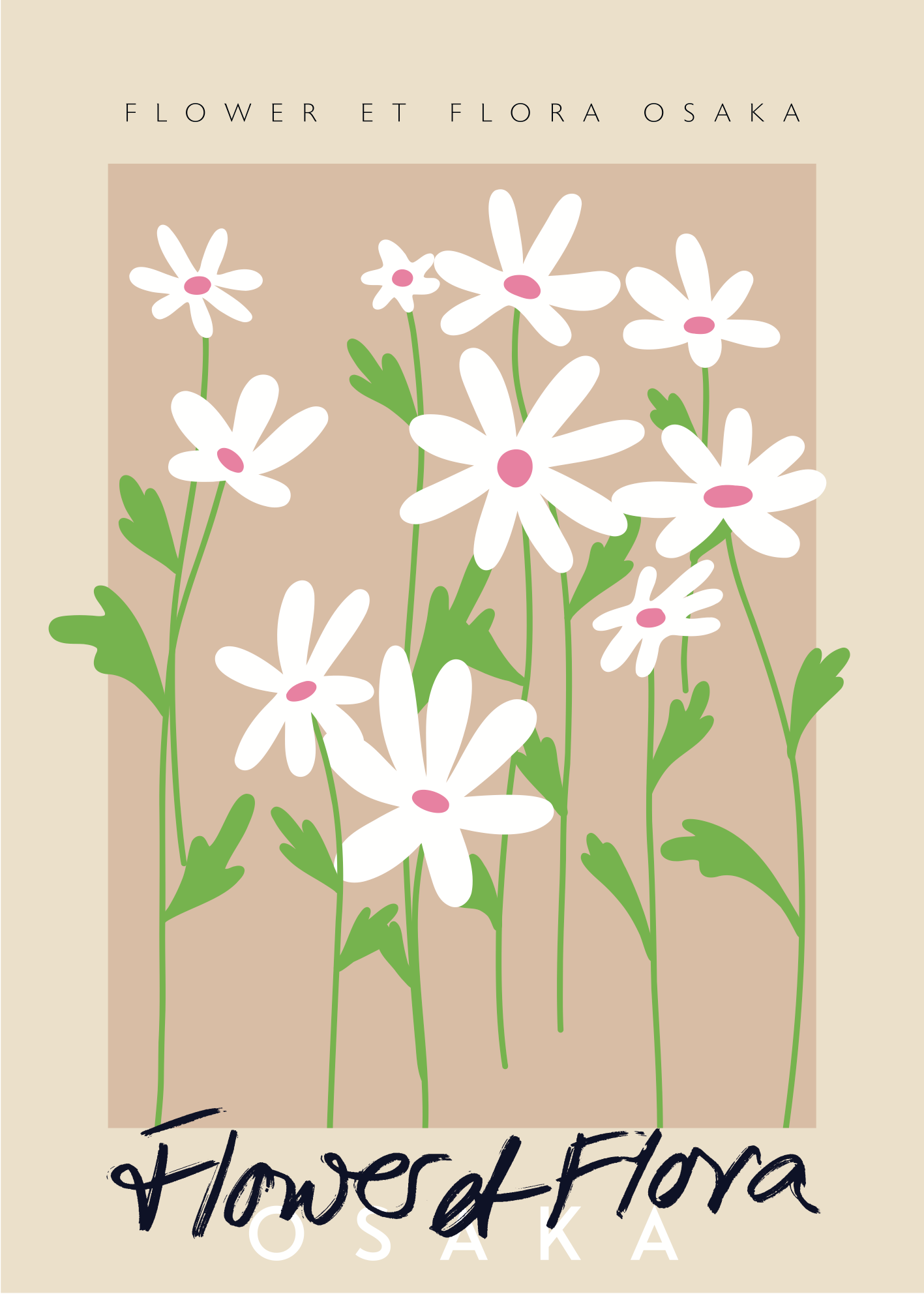 Osaka Çiçekleri – Flower et Flora Poster Baskı