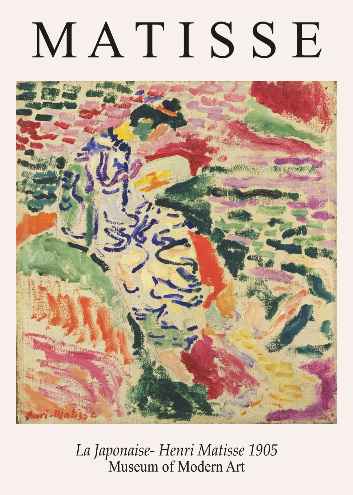 Henri Matisse La Japonaise Poster Baskı
