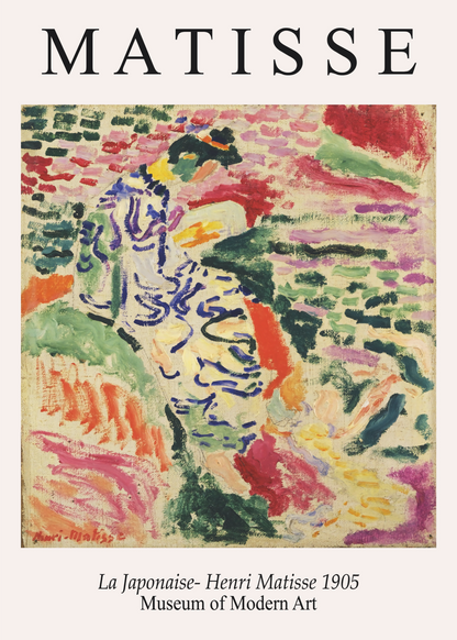Henri Matisse La Japonaise Poster Baskı