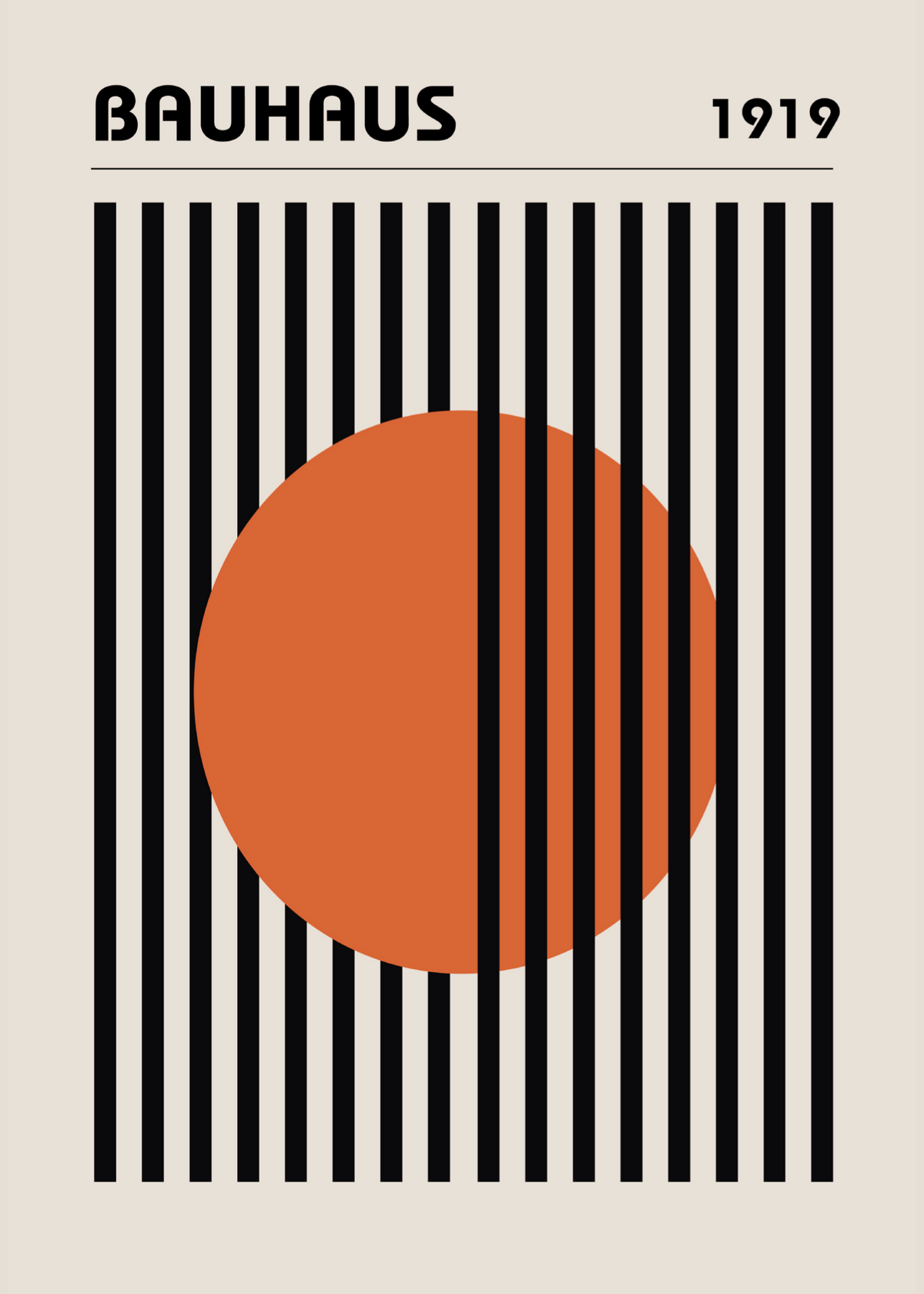 Bauhaus 1919 – Geometrik Soyut Sanat Posteri
