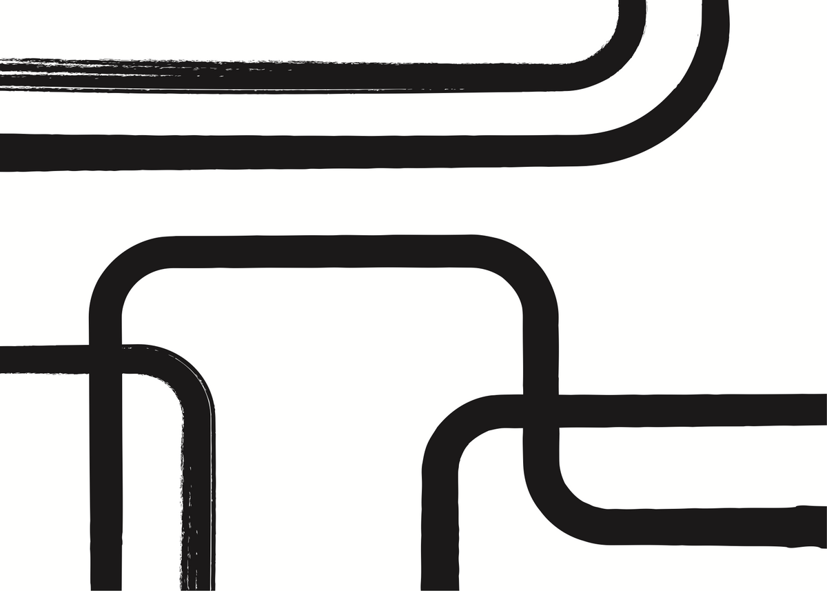 Curve Line No.1 Poster Baskı