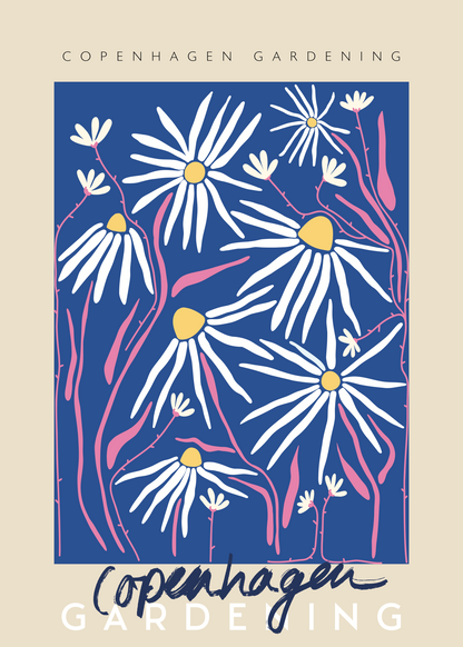 Copenhagen Gardening Poster Baskı