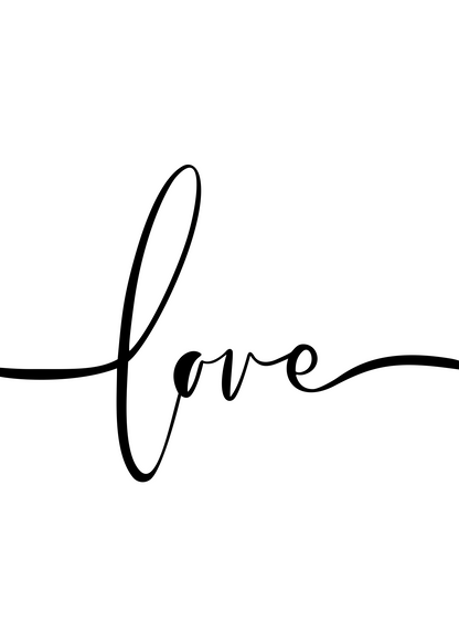 Love – Minimal Tipografi Poster