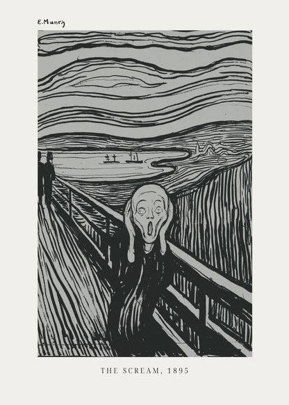 Edvard Munch – The Scream, 1895 Poster Baskı