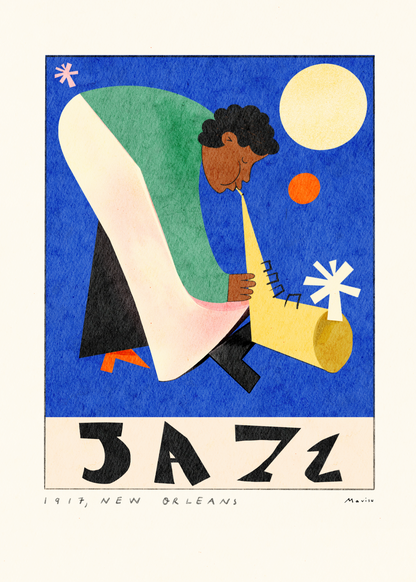 Jazz Poster Baskı