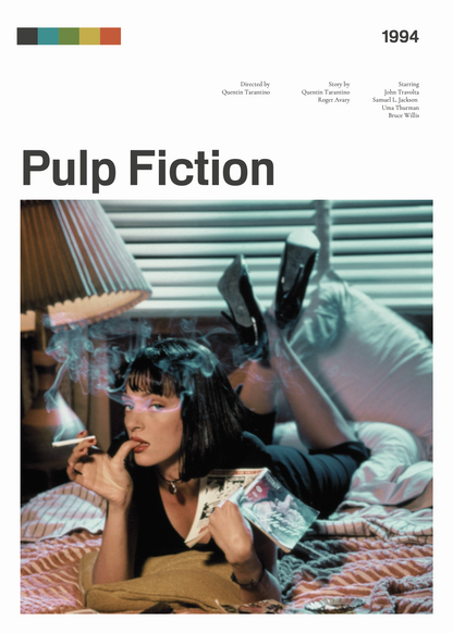 Pulp Fiction Film Çerçevesiz Poster