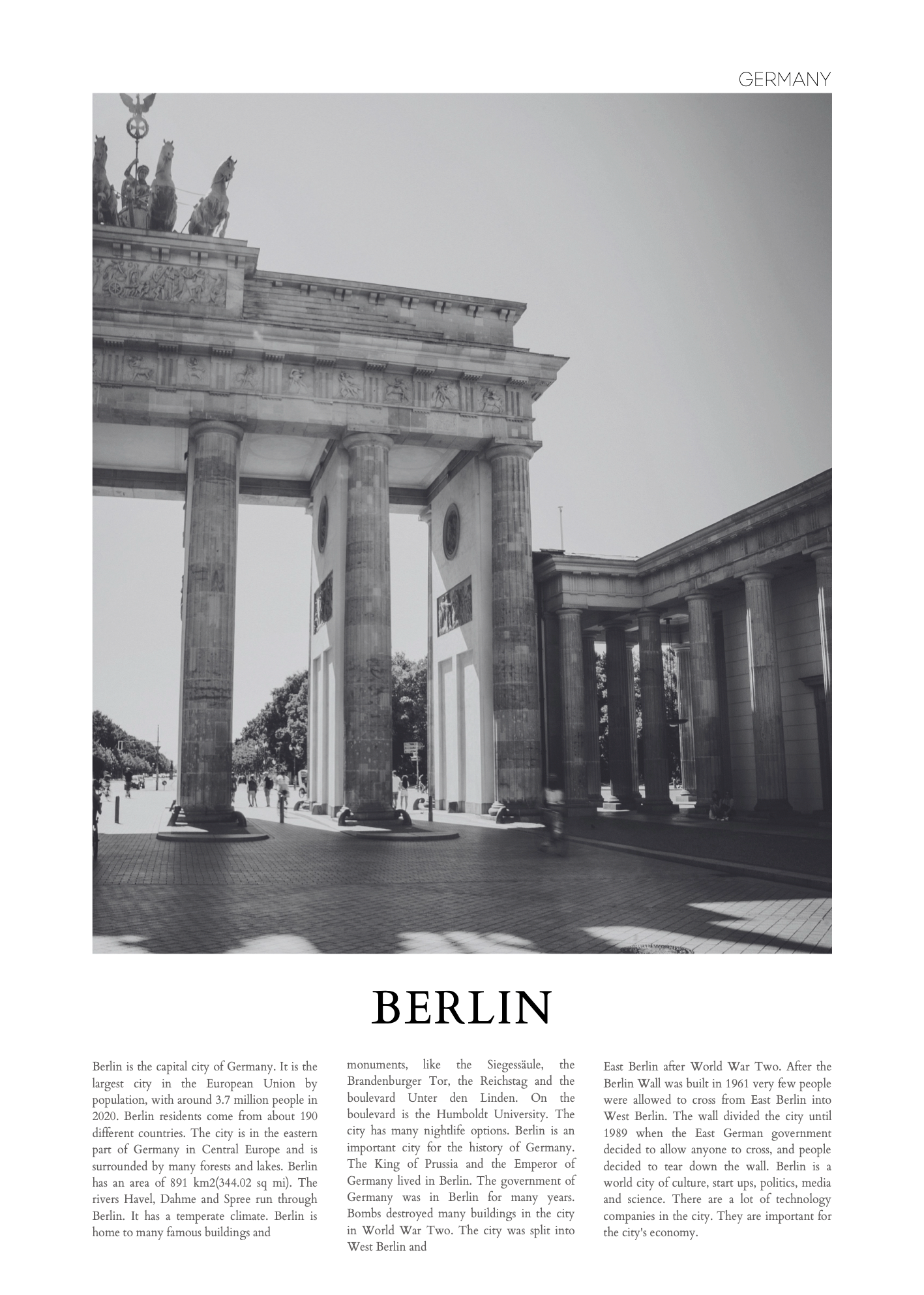 Berlin – Poster Baskı