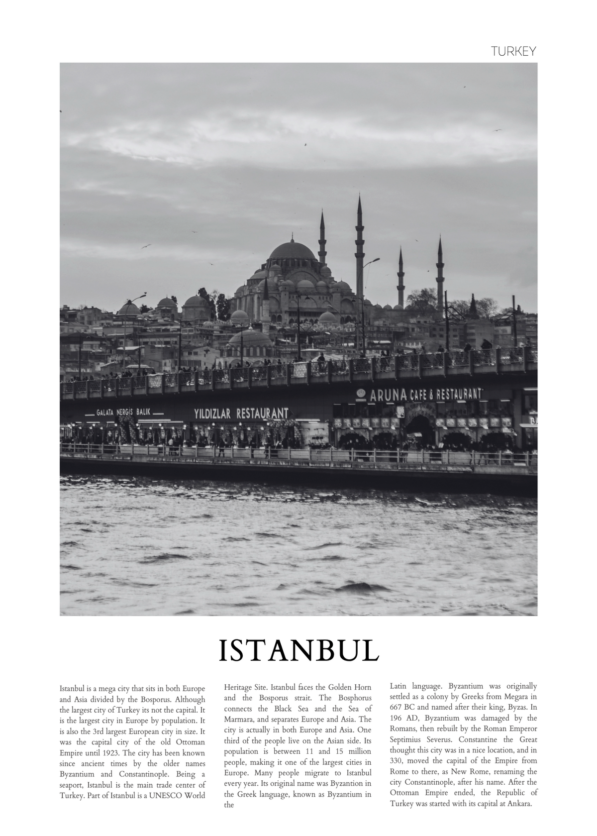 İstanbul – Poster Baskı