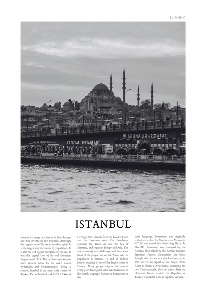 İstanbul – Poster Baskı