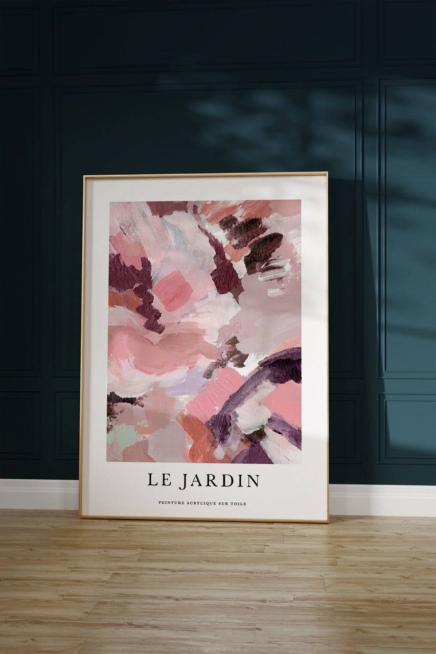 Le Jardin Pembe No.2 Çerçevesiz Poster