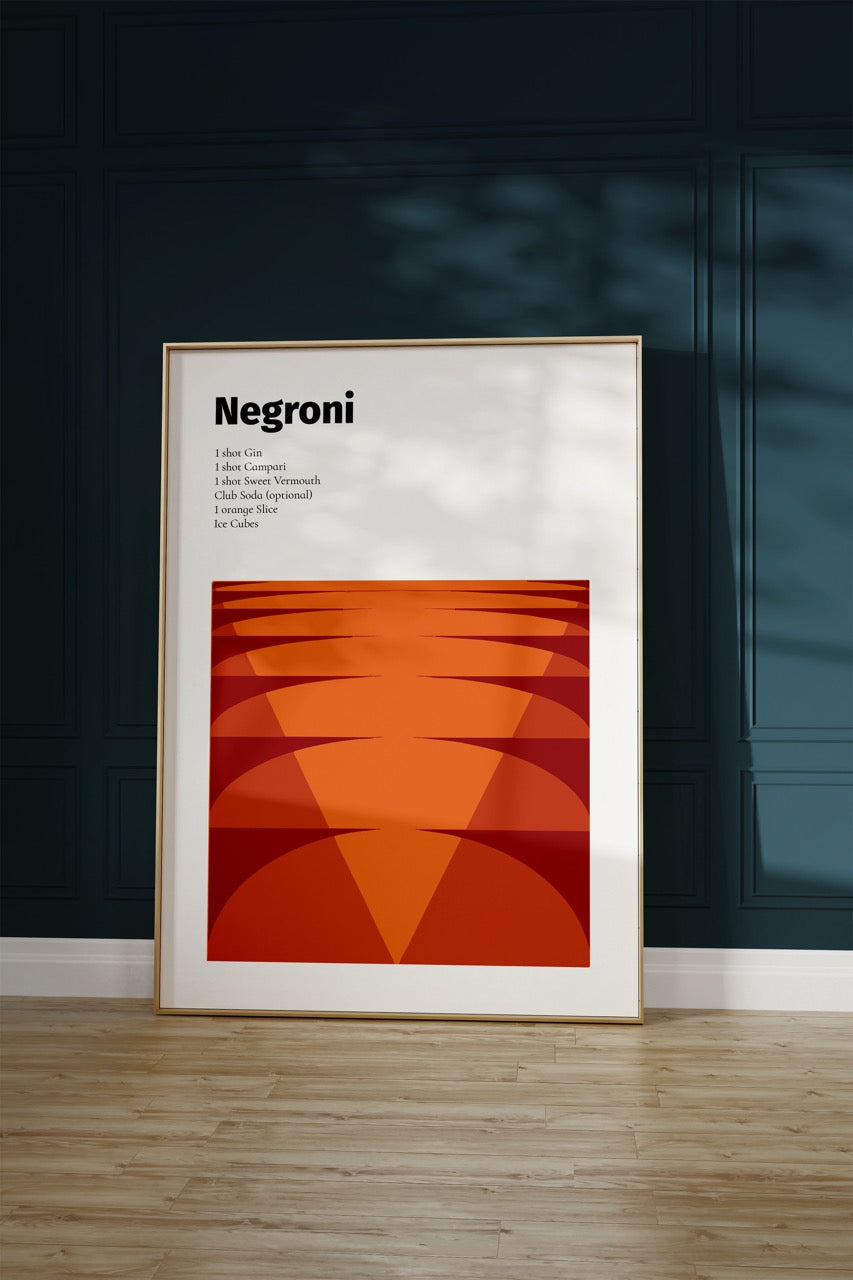 Negroni Çerçevesiz Poster