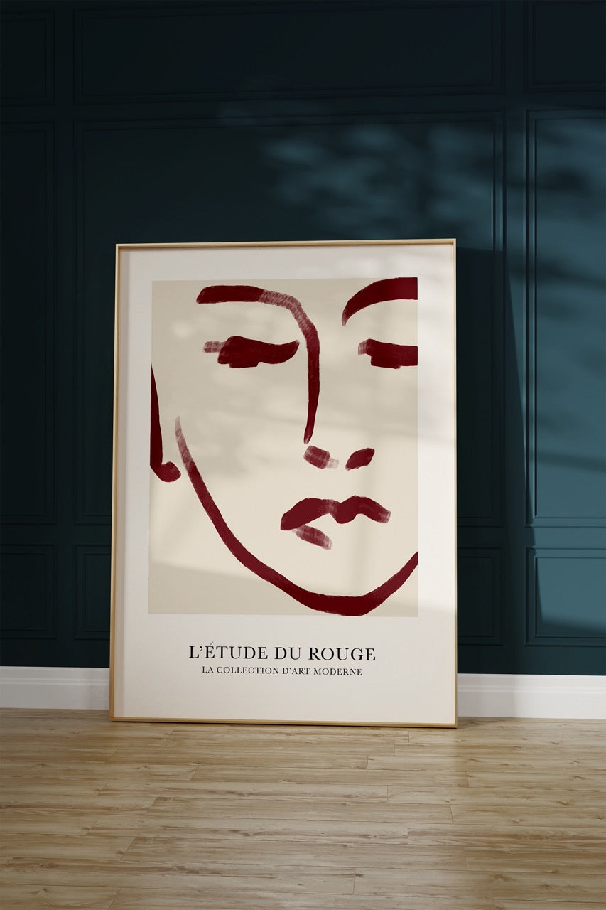 Soyut Kadın Figür No.2 Çerçevesiz Poster