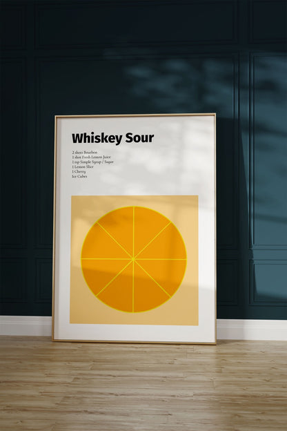 Whiskey Sour Çerçevesiz Poster