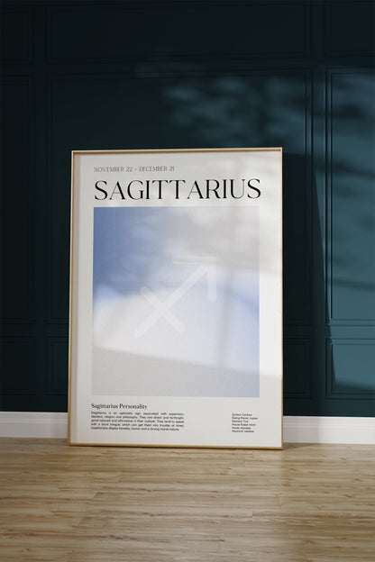 Sagittarius No.2 Astrological Sign Çerçevesiz Poster