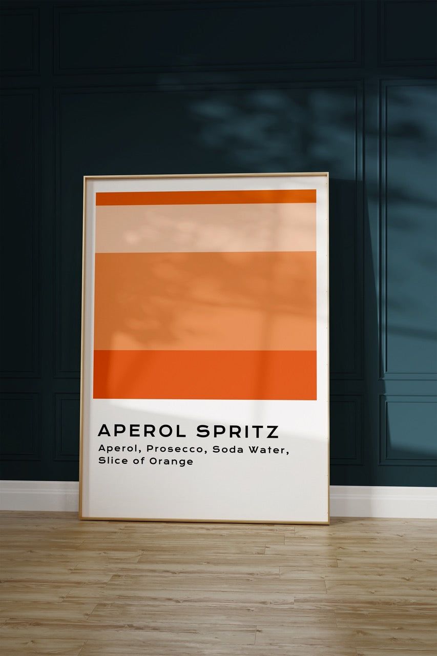 Aperol Spritz Kokteyl Çerçevesiz Poster