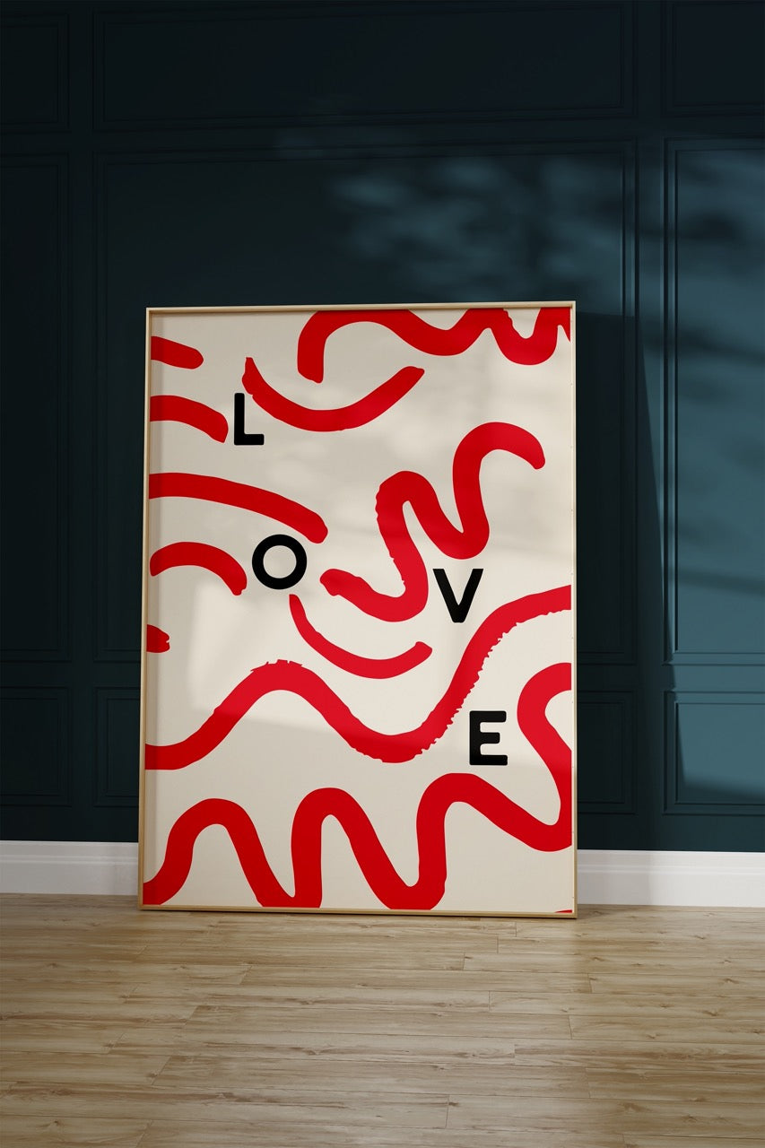 Love Çerçevesiz Poster