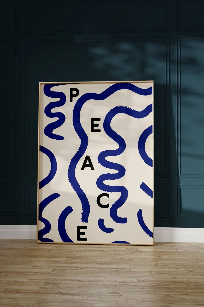 Peace Çerçevesiz Poster