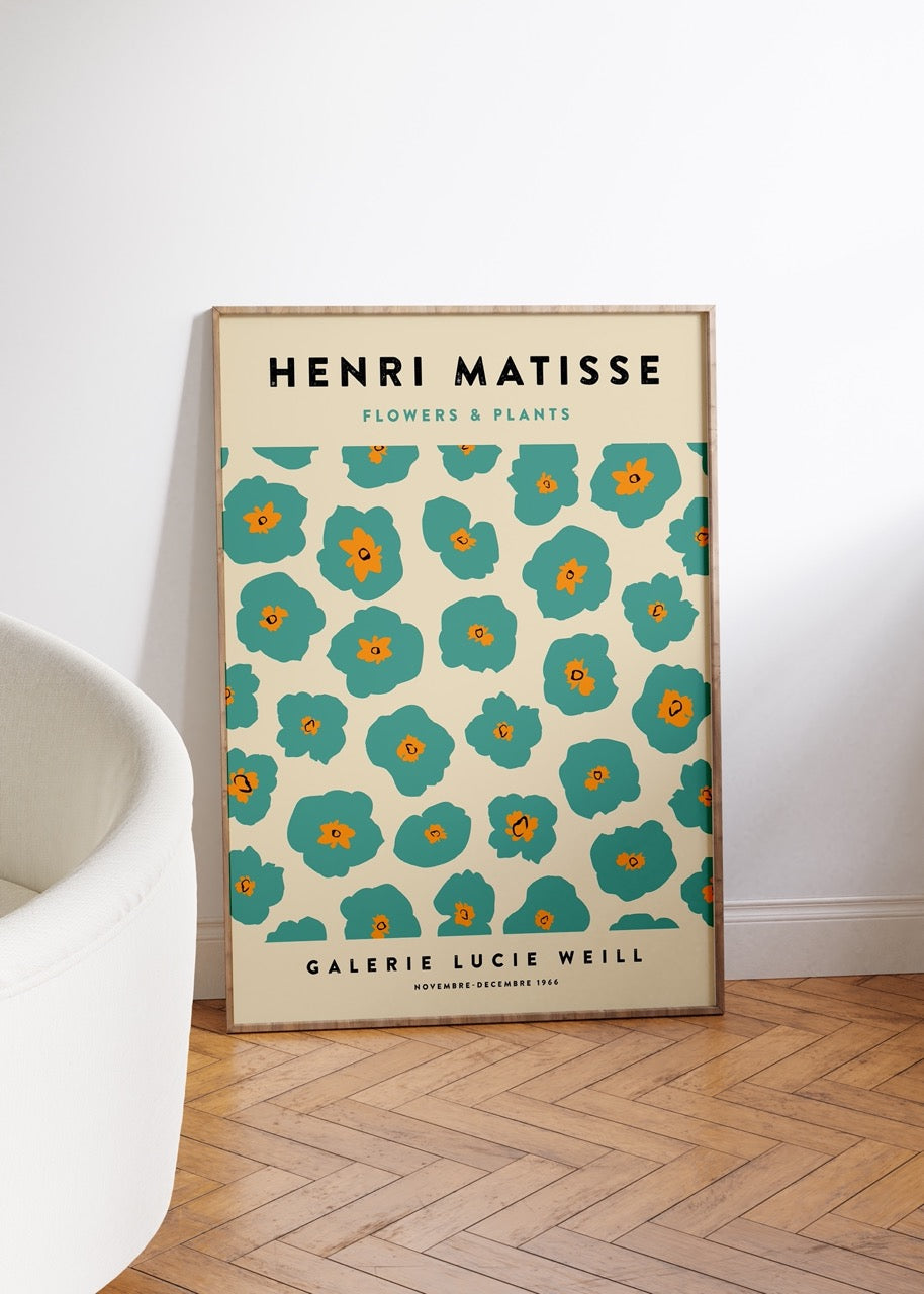 Henri Matisse Flowers Çerçevesiz Poster