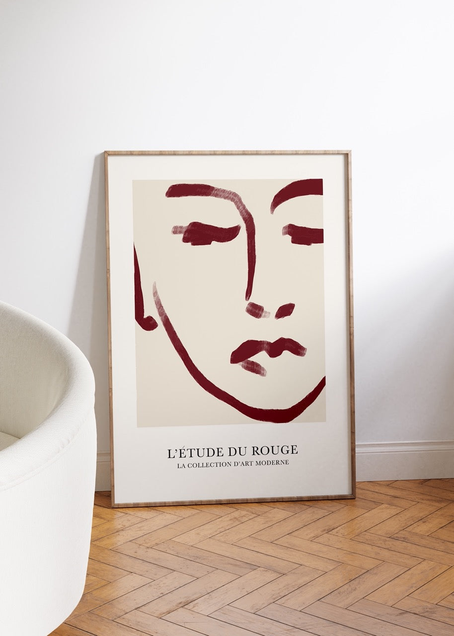 Soyut Kadın Figür No.2 Çerçevesiz Poster