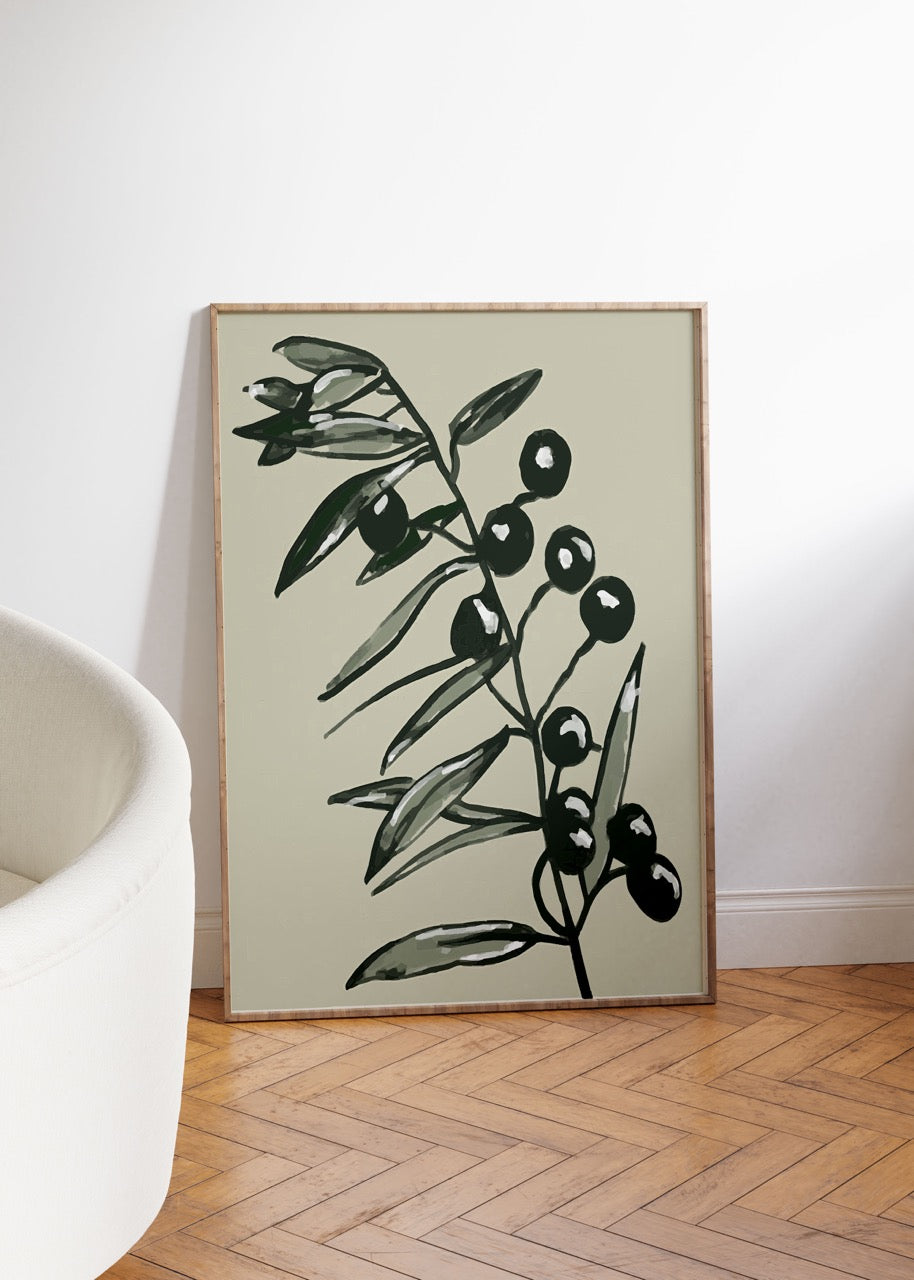 Zeytin Dalı Çerçevesiz Poster