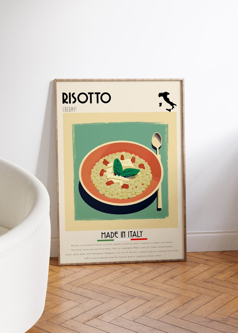 Risotto İtalyan Mutfağı Çerçevesiz Poster