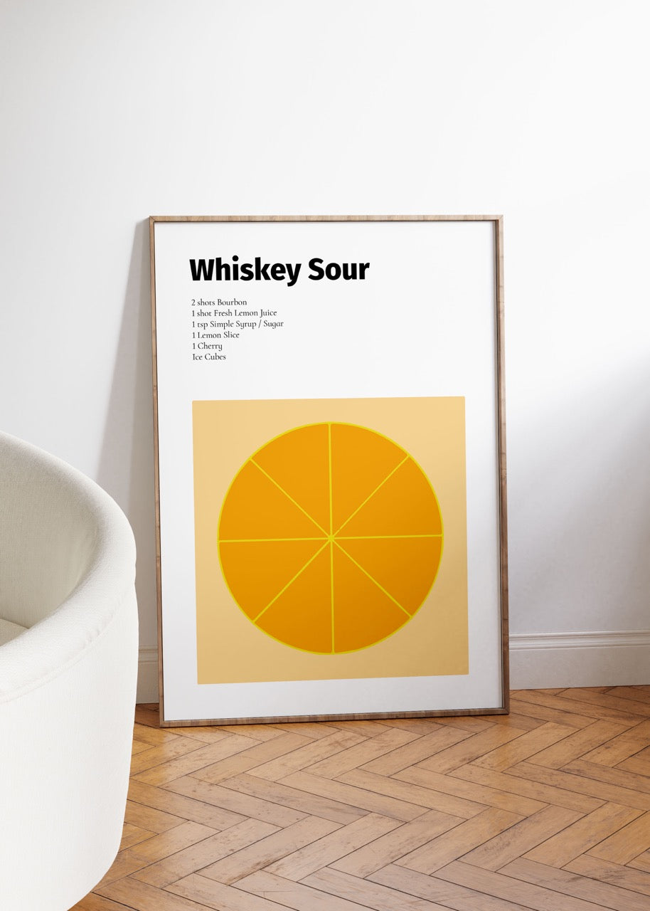 Whiskey Sour Çerçevesiz Poster