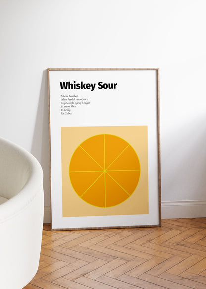 Whiskey Sour Çerçevesiz Poster