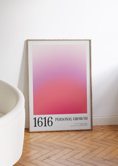 1616 Personal Growth Aura Angel Numbers Çerçevesiz Poster