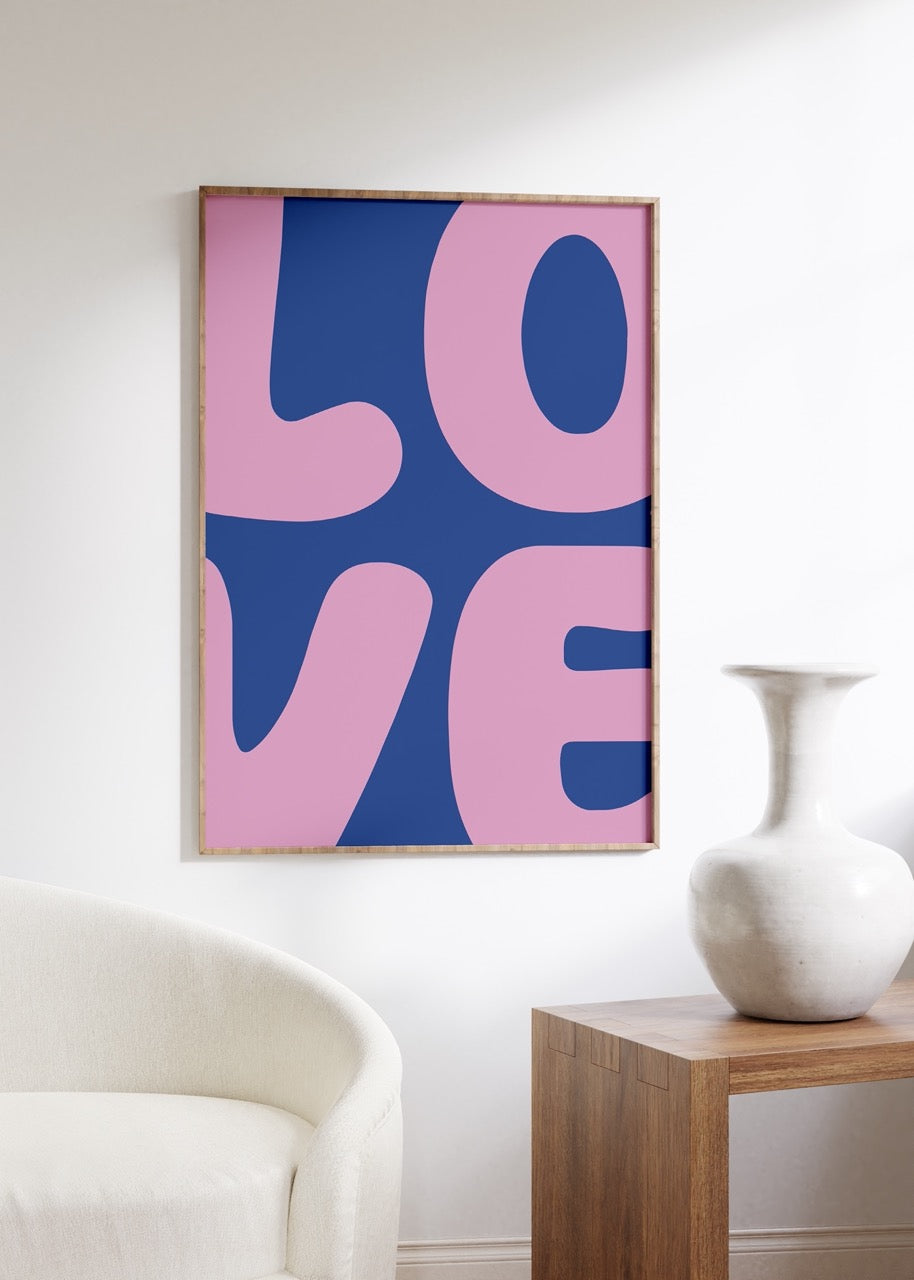 Love Çerçevesiz Poster