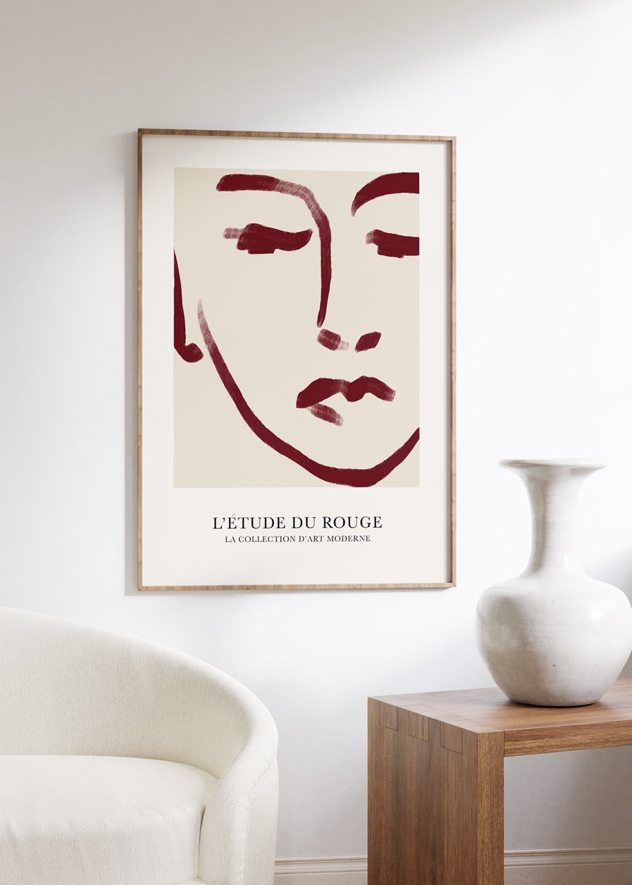 Soyut Kadın Figür No.2 Çerçevesiz Poster