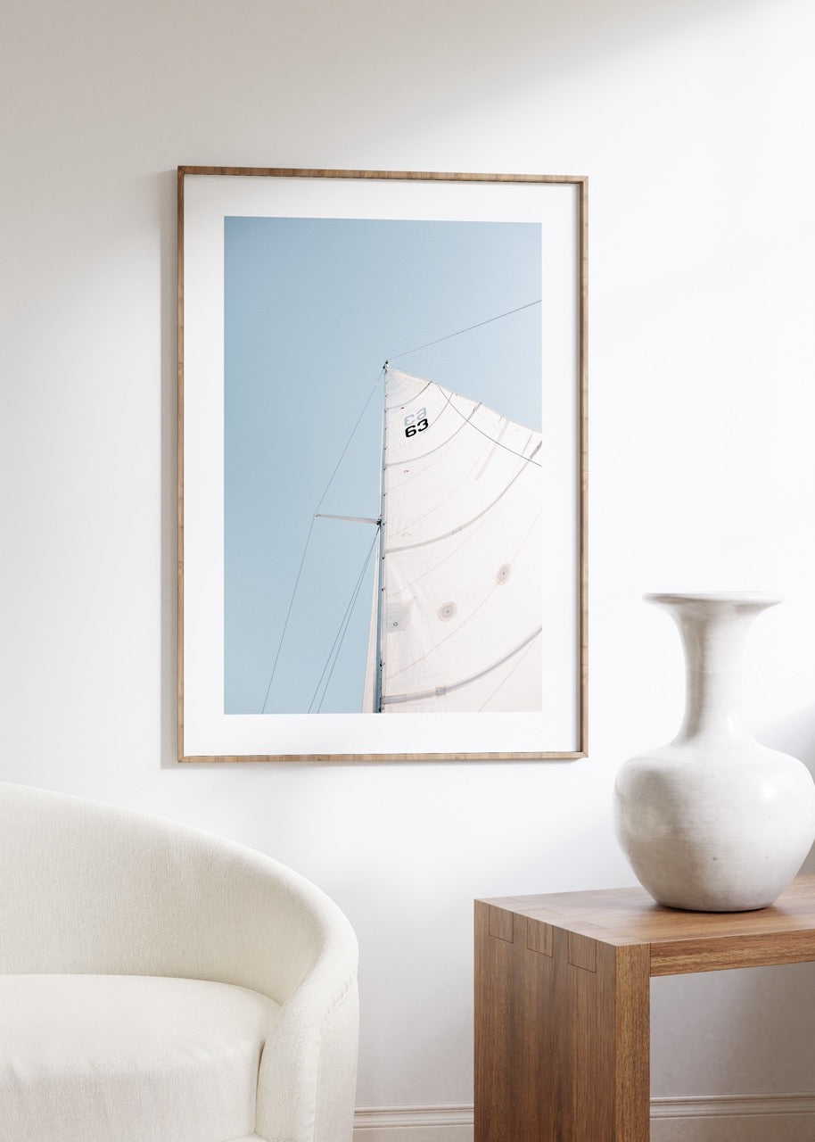 Yelken Fotoğraf Çerçevesiz Poster