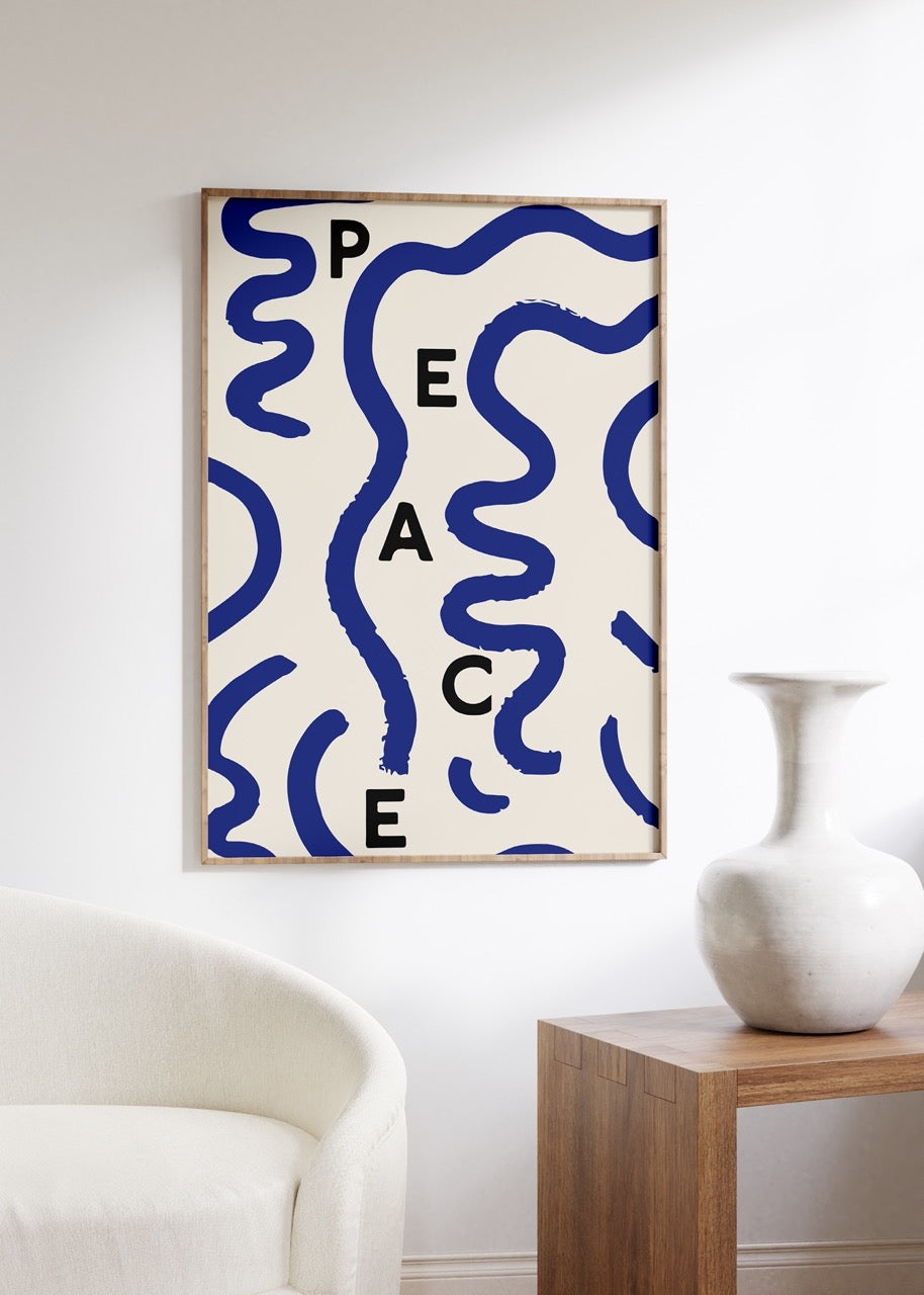 Peace Çerçevesiz Poster