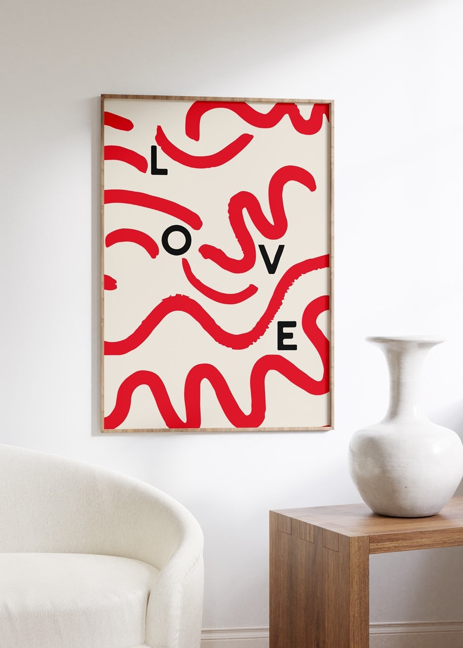 Love Çerçevesiz Poster
