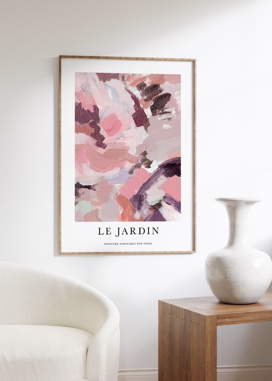 Le Jardin Pembe No.2 Çerçevesiz Poster