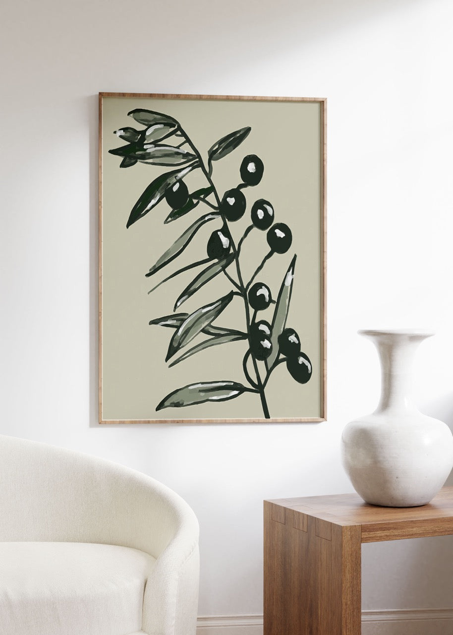 Zeytin Dalı Çerçevesiz Poster