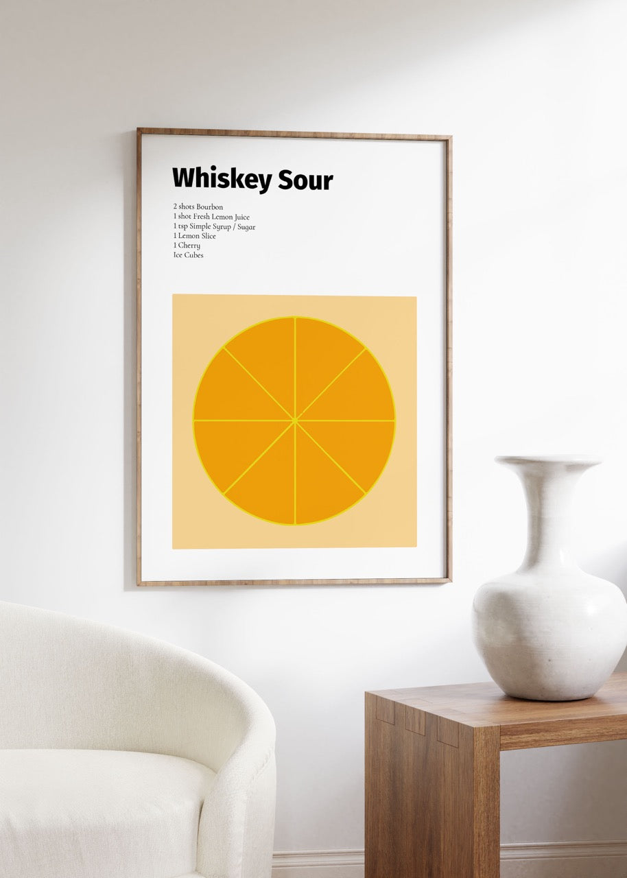 Whiskey Sour Çerçevesiz Poster